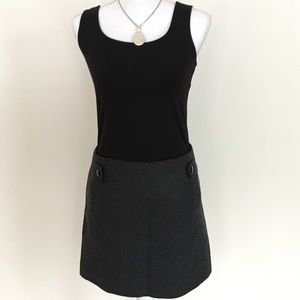 J. Crew Gray Wool Skirt Sz 10
